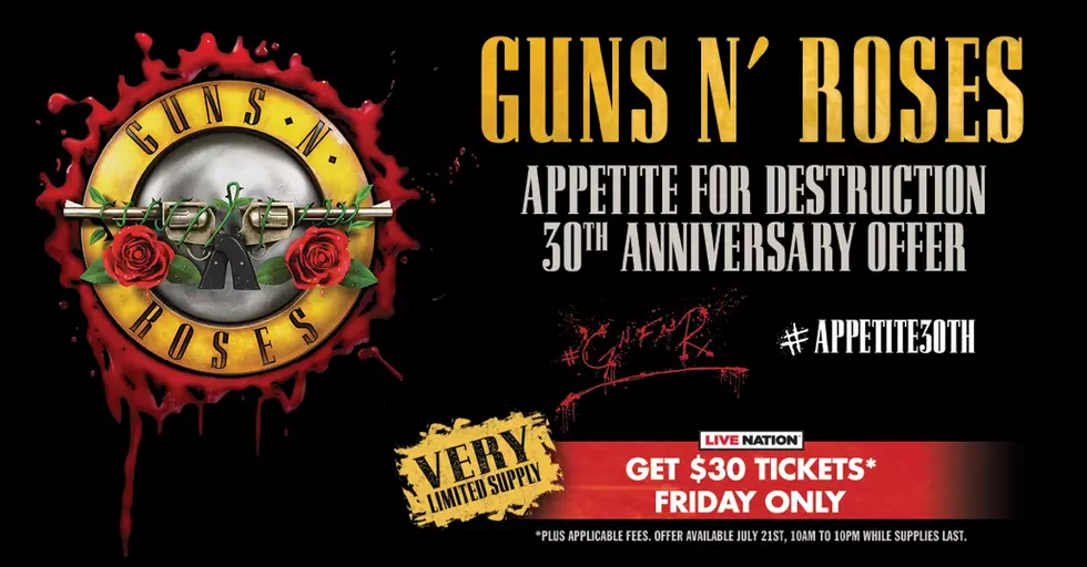 Guns N’ Roses Announces $30 Ticket Sale for 30th Anniversary of ‘Appetite for Destruction’